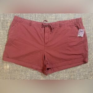 Sonoma Maroon Utility Shorts, Sz 4X, Cotton/Spandex, Ultra Comfort Waistband